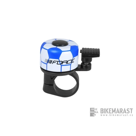 Zvonek FORCE mini, Fe, MÍČ modro-bílý, paličkový