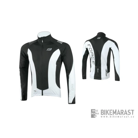 Dres FORCE dlouhý rukáv X68, černo-bílá