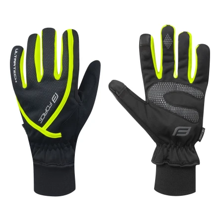 Zimní rukavice FORCE ULTRA TECH fluo