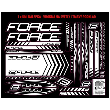 Nálepky Force REN na rám - arch, 37x27cm, uv lak