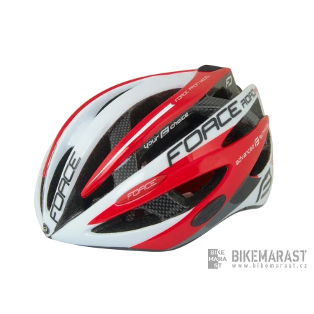 Přilba Force Road PRO, bílo-červená