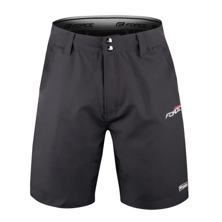 Kraťasy Force Blade MTB s odnímatelnou vložkou, černé