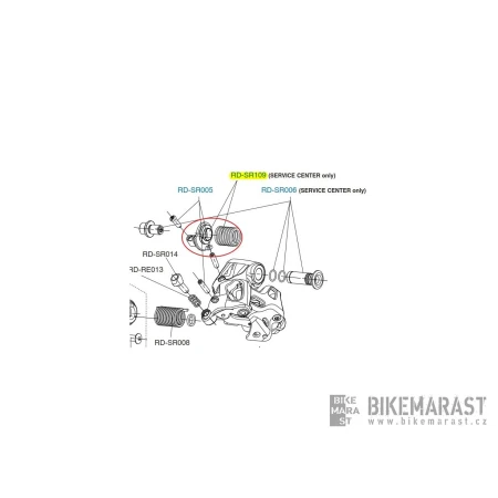 Podložka centrálního šroubu přehazovačky Campagnolo 11s SR, RE, CH od r.v. 2015