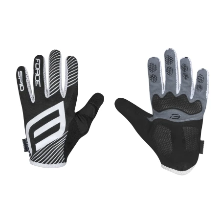 Rukavice Force SPID MTB bez zapínání, černé