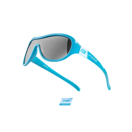 Brýle Force Pokey dětské, modro-bílé, černá skla