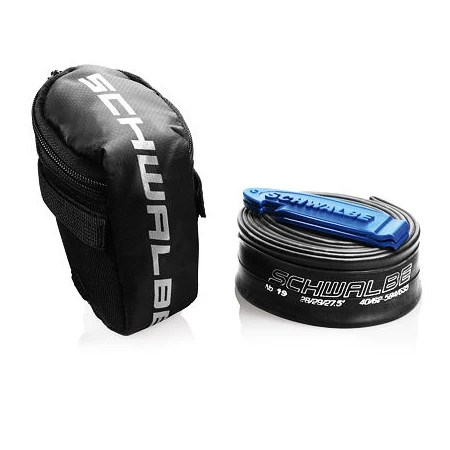 Podsedlová MTB brašna Schwalbe + 26&quot; duše SV13 + 2 montpáky