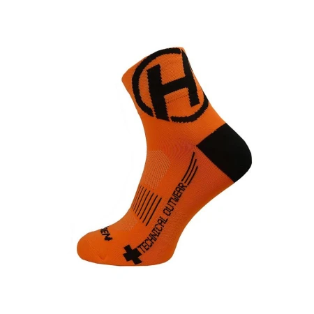 Ponožky HAVEN LITE Silver NEO orange/black 2 páry