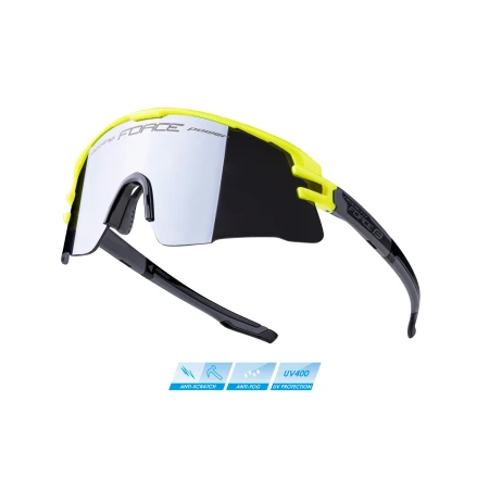 Brýle Force AMBIENT, fluo-šedé, černá zrcadlová skla
