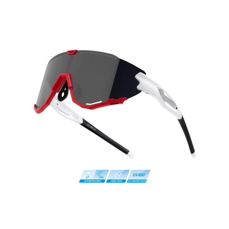 Brýle Force Creed bílo-červené, černá zrcadlová skla