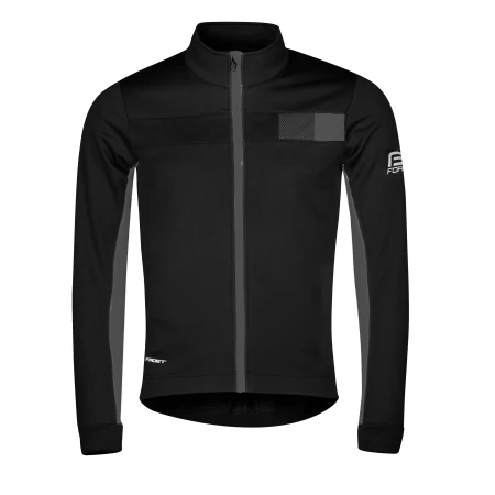 Bunda FORCE FROST softshell, černo-šedá