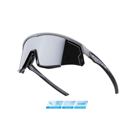 Brýle FORCE SONIC šedo-černé, černá zrcadlová skla