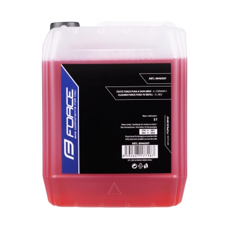 Čistič FORCE PURA k doplnění - 5l červený, cherry