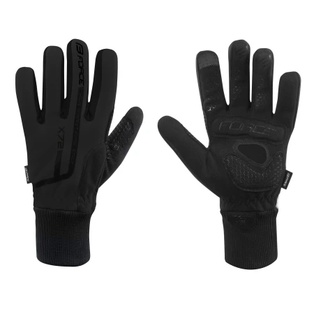 Zimní rukavice FORCE X72, černé