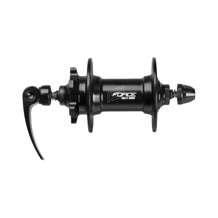 Přední náboj FORCE 6D-66 ložiskový, 36 děr, černý, 6 děr kotouč