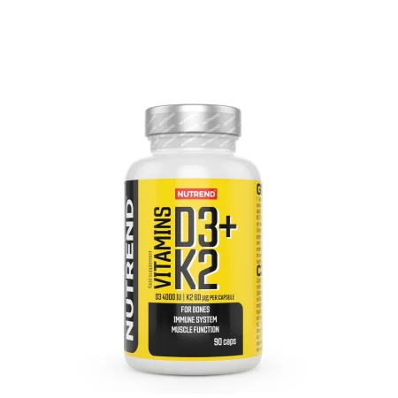 Nutrend VITAMINS D3+K2, obsahuje 90 kapslí