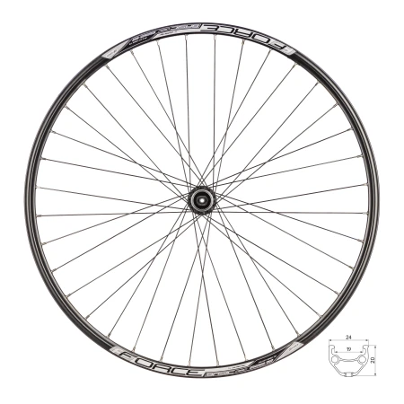 Přední kolo FORCE BASIC DISC 28/29" - 622x19, náboj HBM3050-CL, 36děr