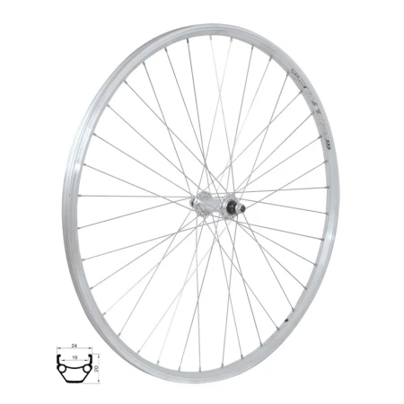 Přední kolo Dragon Line 28/29&quot; - 622x19, stříbrné, náboj F 80428, 36děr