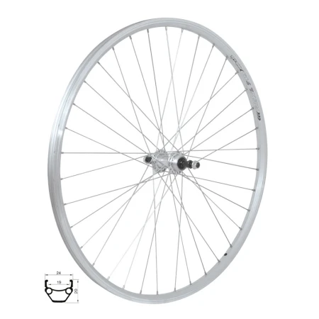 Zadní kolo Dragon Line 28/29&quot; - 622x19, stříbrné, náboj F 80429, 36děr