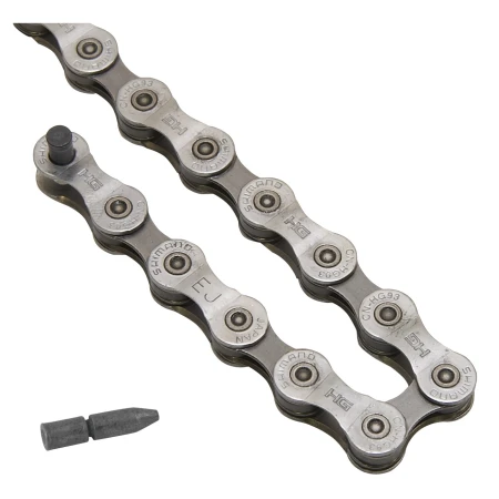 Řetěz SHIMANO XT CN-HG93 stříbrný balený+čep, 9 speed, 114 článků