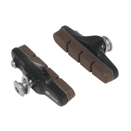 Brzdové špalíky FORCE, silniční, výměnné, korkové, černé, 55mm