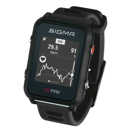 Sportovní hodinky SIGMA iD.TRI Basic, černé