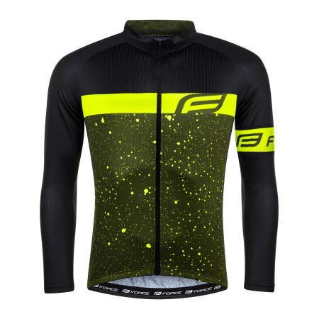Dres FORCE SPRAY dlouhý rukáv, army-fluo