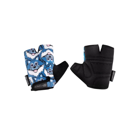 Rukavice FORCE WOLFIE KID, modré