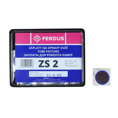 Lepení - záplata FERDUS ZS2 kulatá 25mm