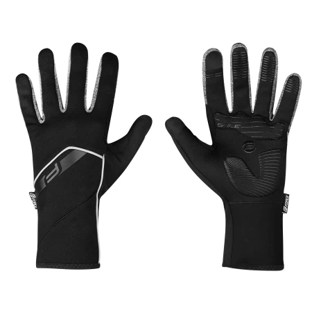 Rukavice FORCE GALE softshell, jaro-podzim, černé