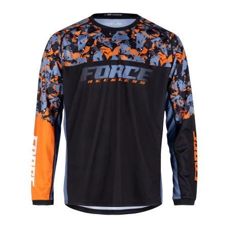 Dres FORCE RECKLESS dlouhý rukáv, černo-oranžový