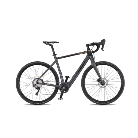 Gravel elektrokolo 4ever ENGRAVE PRO titan / metal zlatá - 2023