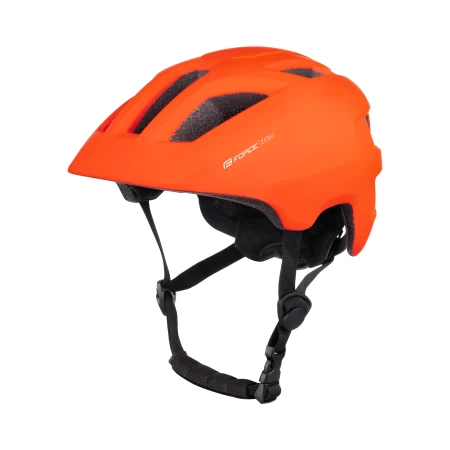 Přilba FORCE ZEBU s blikačkou, oranžová