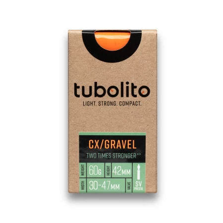 Duše TUBOLITO CX/Gravel 700x32/50C - SV60, galuskový ventilek 60mm Orange