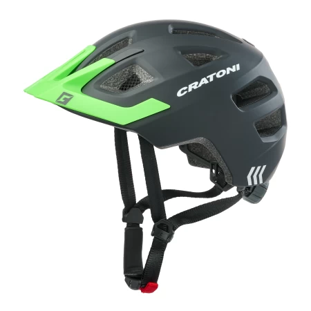 Dětská přilba CRATONI Maxster Pro Black/NeonGreen Matt