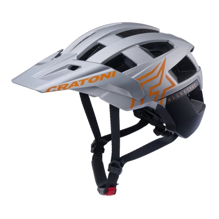 Přilba CRATONI AllSet Pro Silver/Orange Matt