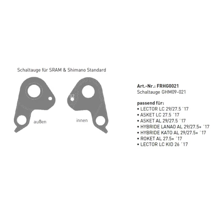 Patka rámu GHOST FRHG0021