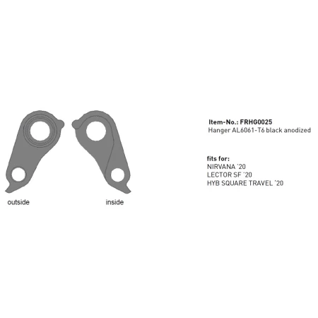 Patka rámu GHOST FRHG0025 Nirvana / Lector