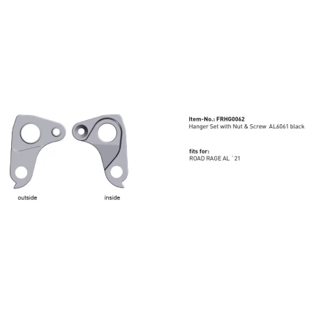 Patka rámu GHOST Road Rage AL MY21 - 22, včetně šroubu