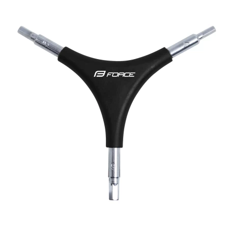 Klíč inbus FORCE Y trojstranný 4/ 5/ 6, černý