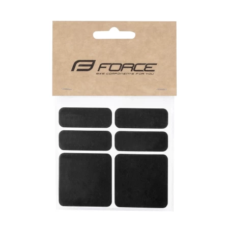 Nálepky Force reflexní sada 6 ks, černá