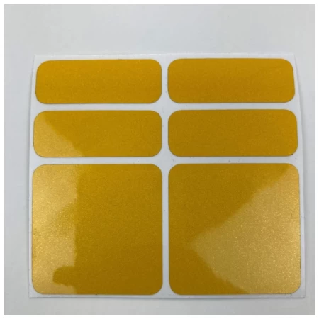 Reflexní samolepky SHAMANRACING set 6ks, žlutá