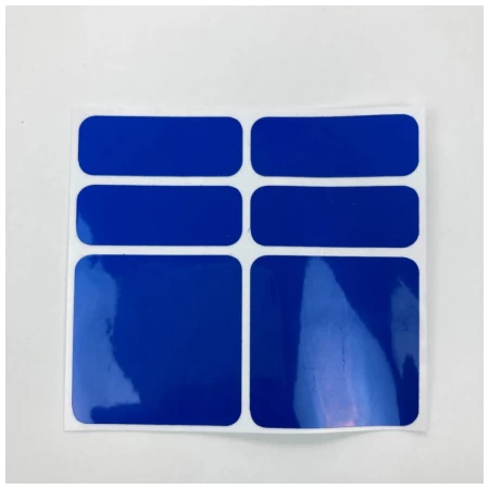 Reflexní samolepky SHAMANRACING set 6ks, modrá