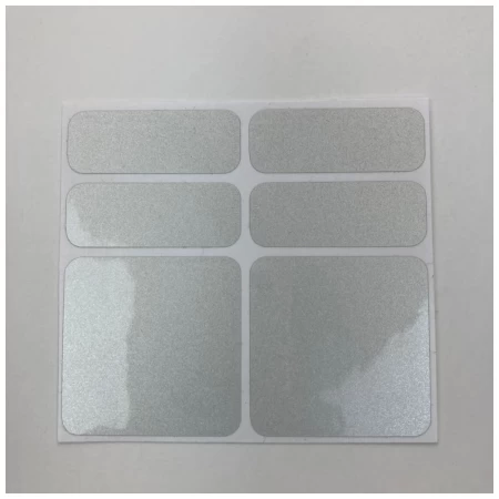 Reflexní samolepky SHAMANRACING set 6ks, stříbrná