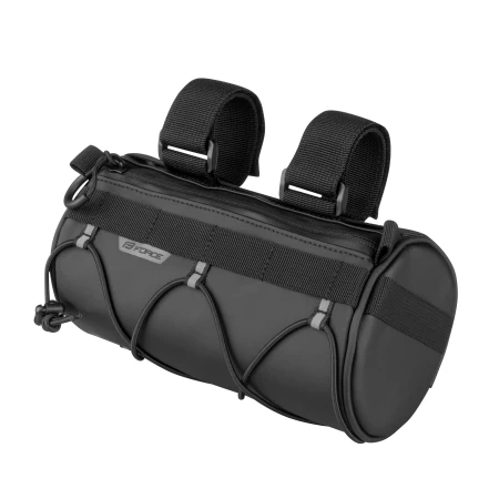 Brašna na řidítka FORCE ADVENTURE burrito, černá, 0,9 litru