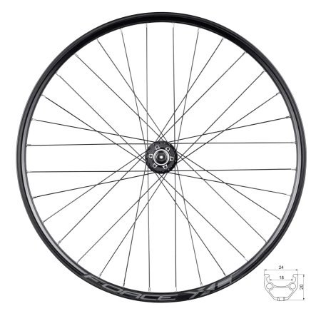 Přední kolo FORCE XC DISC 27,5&quot; 584x19 F804342-6děr, 32děr