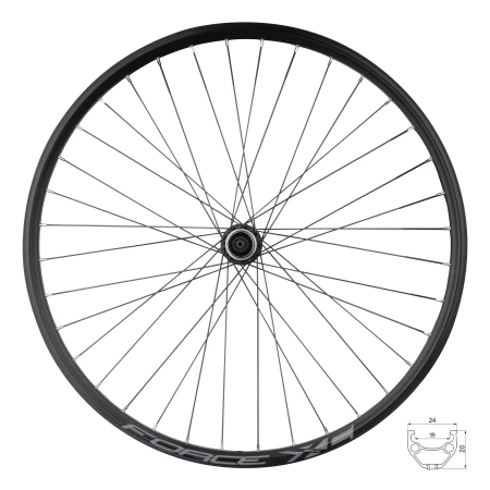 Přední kolo FORCE XC DISC 26&quot; 559x19 HBM3050-CL 36děr