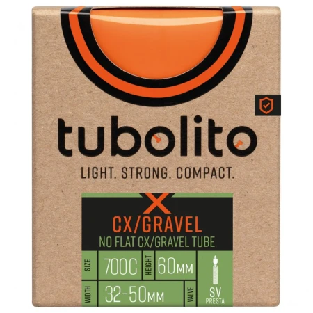 Duše TUBOLITO X-Tubo CX/GRAVEL 28/700C SV 60mm Orange galuskový ventilek