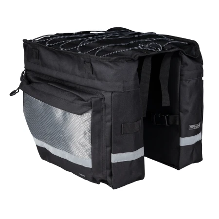 Brašna - dvojbrašna zadní FORCE NOEM, černá 2x10 l