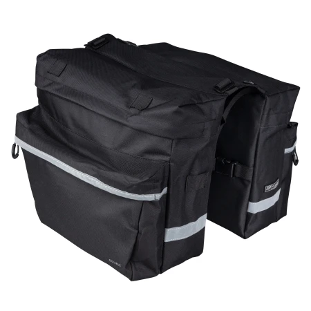 Brašna - dvojbrašna zadní FORCE DOUBLE, černá 2x10 l