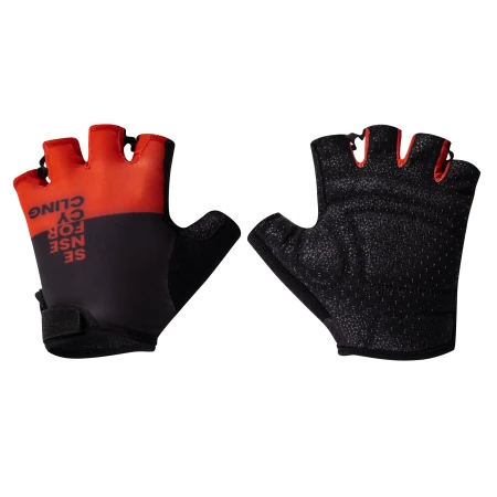 Rukavice FORCE FINE, černo-červené